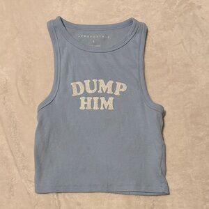 Aeropostale Light Blue Ribbed Tee